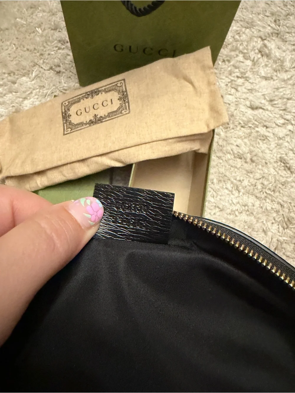 New Gucci Demetra Herbarium Print Pencil Pouch Case